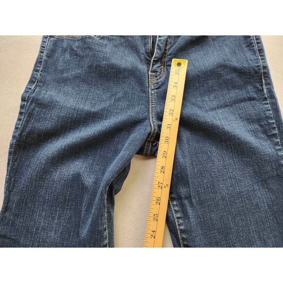 Levi's 512 •Perfectly Slimming Women's Stretch Denim Blue Jeans Bootcut Size 12M - Picture 6 of 9